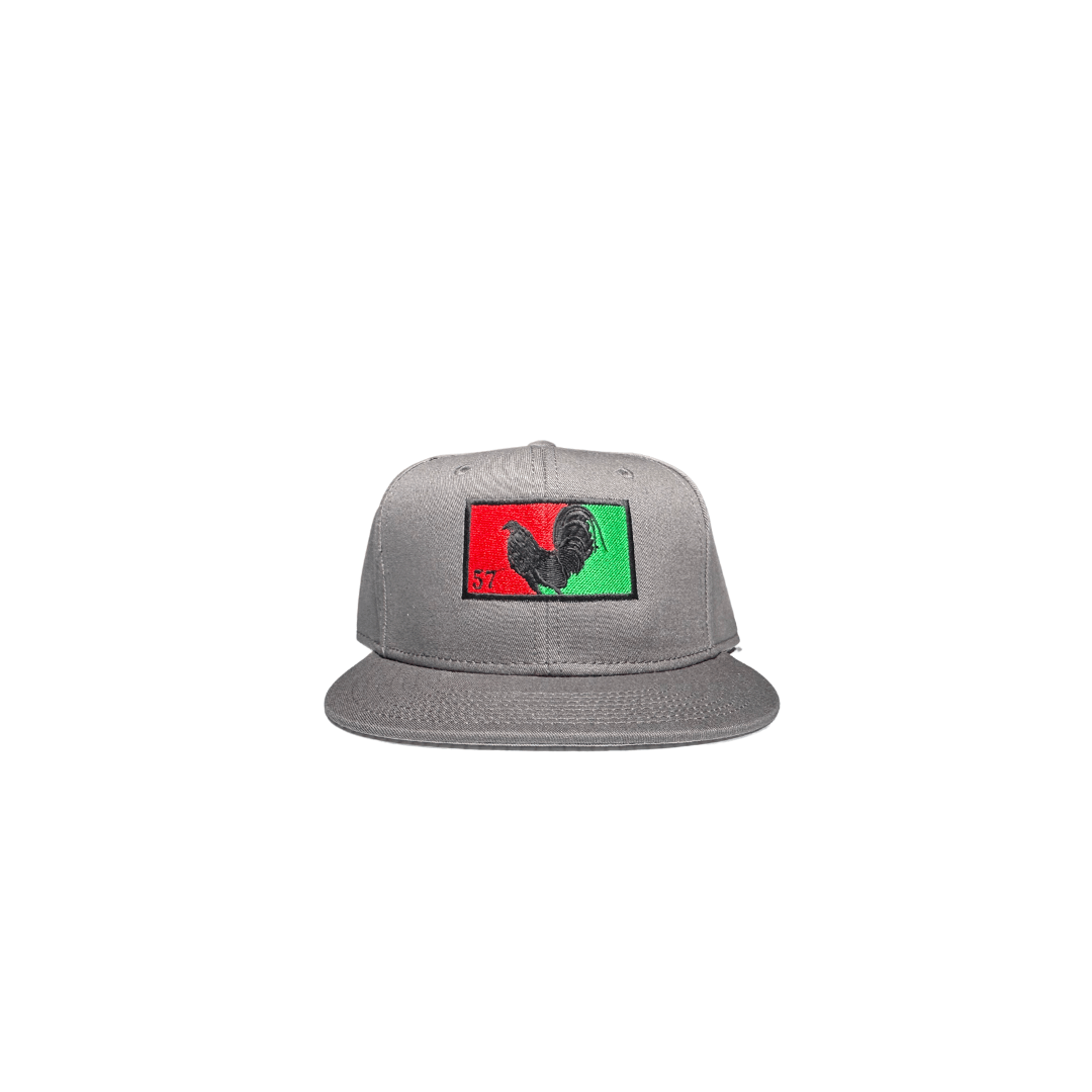 Rooster Flag Style Grey Snapback - ilaGorra!