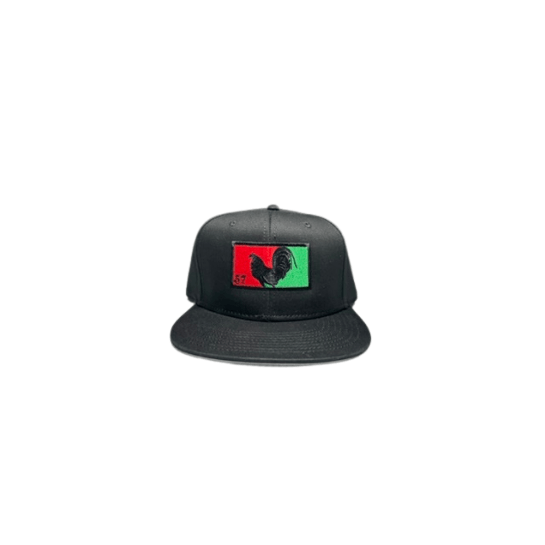 Rooster Flag Style Black Snapback - ilaGorra!